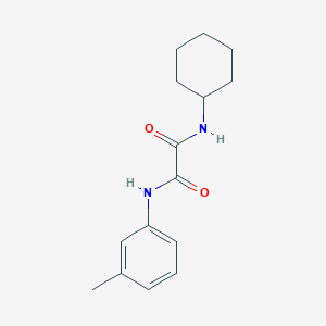 molecular formula C15H20N2O2 B4812348 N-cyclohexyl-N'-(3-methylphenyl)oxamide 