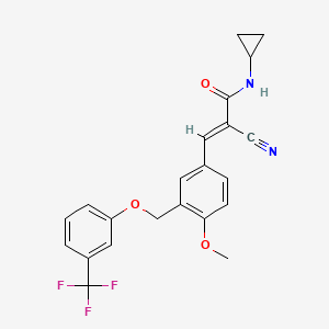 2-cyano-N-cyclopropyl-3-(4-methoxy-3-{[3-(trifluoromethyl)phenoxy]methyl}phenyl)acrylamide