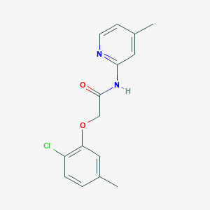 2-(2-chloro-5-methylphenoxy)-N-(4-methylpyridin-2-yl)acetamide