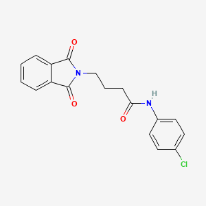 molecular formula C18H15ClN2O3 B4812446 N-(4-chlorophenyl)-4-(1,3-dioxo-1,3-dihydro-2H-isoindol-2-yl)butanamide 