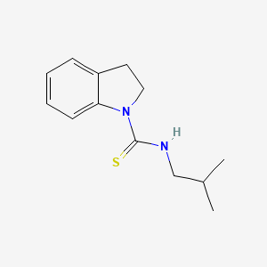 molecular formula C13H18N2S B4812482 N-isobutyl-1-indolinecarbothioamide 