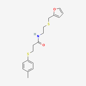 N-{2-[(2-furylmethyl)thio]ethyl}-3-[(4-methylphenyl)thio]propanamide