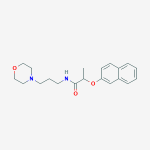 molecular formula C20H26N2O3 B4812531 N-[3-(4-morpholinyl)propyl]-2-(2-naphthyloxy)propanamide 