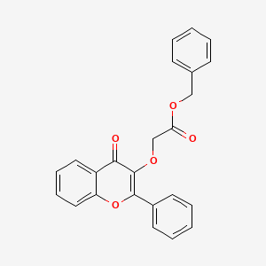 benzyl [(4-oxo-2-phenyl-4H-chromen-3-yl)oxy]acetate