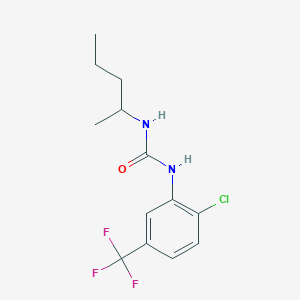 1-[2-Chloro-5-(trifluoromethyl)phenyl]-3-pentan-2-ylurea