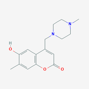 6-hydroxy-7-methyl-4-[(4-methylpiperazin-1-yl)methyl]-2H-chromen-2-one