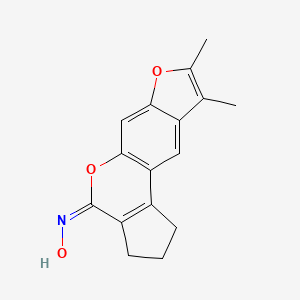 8,9-dimethyl-2,3-dihydrocyclopenta[c]furo[3,2-g]chromen-4(1H)-one oxime