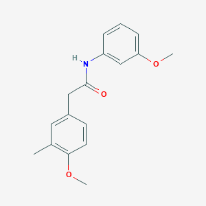 molecular formula C17H19NO3 B4812672 2-(4-methoxy-3-methylphenyl)-N-(3-methoxyphenyl)acetamide 