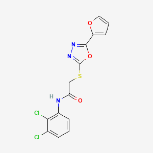 N-(2,3-dichlorophenyl)-2-{[5-(2-furyl)-1,3,4-oxadiazol-2-yl]thio}acetamide