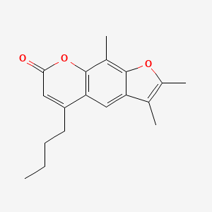 molecular formula C18H20O3 B4812729 5-butyl-2,3,9-trimethyl-7H-furo[3,2-g]chromen-7-one 