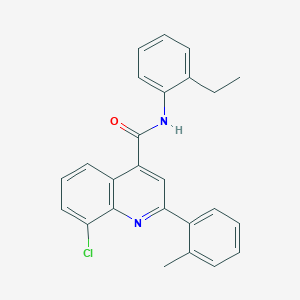 8-chloro-N-(2-ethylphenyl)-2-(2-methylphenyl)quinoline-4-carboxamide