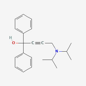 molecular formula C22H27NO B4812781 4-[Di(propan-2-yl)amino]-1,1-diphenylbut-2-yn-1-ol CAS No. 5230-23-9