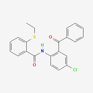 N-(2-benzoyl-4-chlorophenyl)-2-(ethylsulfanyl)benzamide