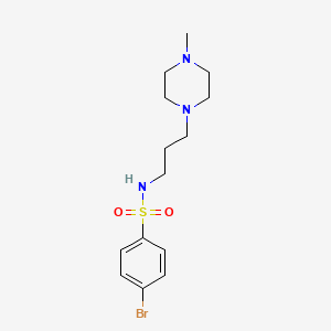 4-bromo-N-(3-(4-methylpiperazin-1-yl)propyl)benzenesulfonamide