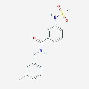 N-(3-methylbenzyl)-3-[(methylsulfonyl)amino]benzamide