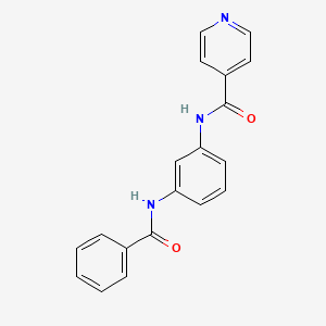 molecular formula C19H15N3O2 B4812906 N-(3-Benzamidophenyl)isonicotinamide 