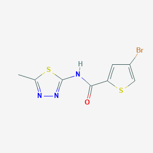 molecular formula C8H6BrN3OS2 B4812921 4-bromo-N-(5-methyl-1,3,4-thiadiazol-2-yl)thiophene-2-carboxamide 