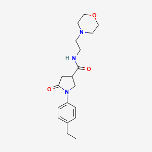 1-(4-ethylphenyl)-N-[2-(morpholin-4-yl)ethyl]-5-oxopyrrolidine-3-carboxamide