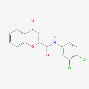 molecular formula C16H9Cl2NO3 B4812942 N-(3,4-dichlorophenyl)-4-oxo-4H-chromene-2-carboxamide 