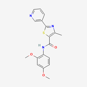 N-(2,4-dimethoxyphenyl)-4-methyl-2-(pyridin-3-yl)-1,3-thiazole-5-carboxamide