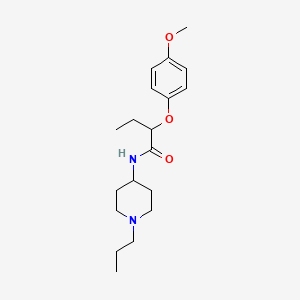 2-(4-methoxyphenoxy)-N-(1-propylpiperidin-4-yl)butanamide