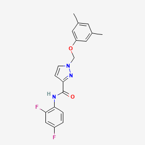 N-(2,4-difluorophenyl)-1-[(3,5-dimethylphenoxy)methyl]-1H-pyrazole-3-carboxamide