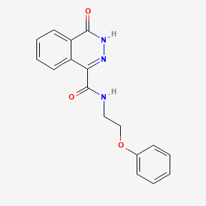 molecular formula C17H15N3O3 B4813112 4-oxo-N-(2-phenoxyethyl)-3,4-dihydrophthalazine-1-carboxamide 