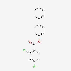 molecular formula C19H12Cl2O2 B4813114 BIPHENYL-4-YL 2,4-DICHLOROBENZOATE 