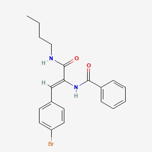 molecular formula C20H21BrN2O2 B4813136 N-[(Z)-1-(4-bromophenyl)-3-(butylamino)-3-oxoprop-1-en-2-yl]benzamide 