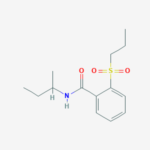 molecular formula C14H21NO3S B4813165 N-butan-2-yl-2-propylsulfonylbenzamide 