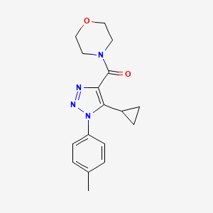 4-[5-CYCLOPROPYL-1-(4-METHYLPHENYL)-1H-1,2,3-TRIAZOLE-4-CARBONYL]MORPHOLINE