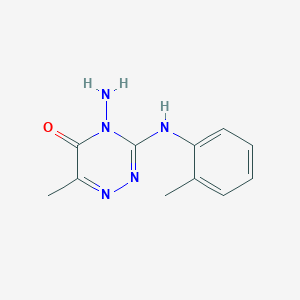 4-AMINO-6-METHYL-3-[(2-METHYLPHENYL)AMINO]-4,5-DIHYDRO-1,2,4-TRIAZIN-5-ONE