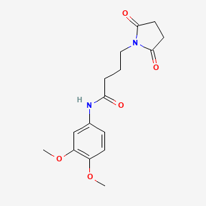 N-(3,4-dimethoxyphenyl)-4-(2,5-dioxopyrrolidin-1-yl)butanamide