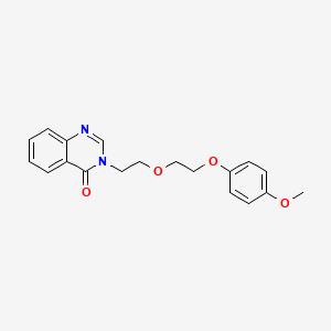 molecular formula C19H20N2O4 B4813269 3-[2-[2-(4-Methoxyphenoxy)ethoxy]ethyl]quinazolin-4-one 