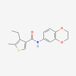 N-(2,3-dihydro-1,4-benzodioxin-6-yl)-4-ethyl-5-methyl-3-thiophenecarboxamide