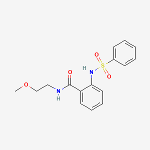 N-(2-methoxyethyl)-2-[(phenylsulfonyl)amino]benzamide