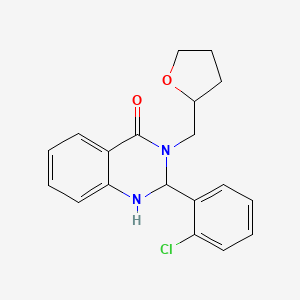 2-(2-chlorophenyl)-3-(tetrahydro-2-furanylmethyl)-2,3-dihydro-4(1H)-quinazolinone