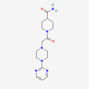 1-{[4-(Pyrimidin-2-yl)piperazin-1-yl]acetyl}piperidine-4-carboxamide