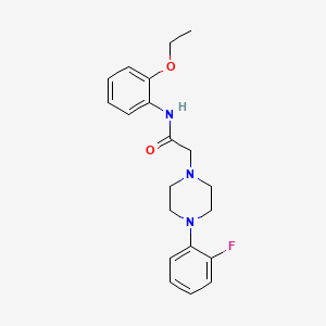 molecular formula C20H24FN3O2 B4813384 N-(2-ethoxyphenyl)-2-[4-(2-fluorophenyl)piperazin-1-yl]acetamide 