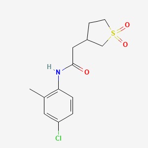 N-(4-chloro-2-methylphenyl)-2-(1,1-dioxothiolan-3-yl)acetamide