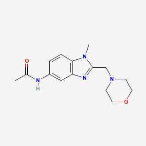 N-{1-METHYL-2-[(MORPHOLIN-4-YL)METHYL]-1H-1,3-BENZODIAZOL-5-YL}ACETAMIDE