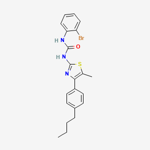 molecular formula C21H22BrN3OS B4813409 N-(2-bromophenyl)-N'-[4-(4-butylphenyl)-5-methyl-1,3-thiazol-2-yl]urea 