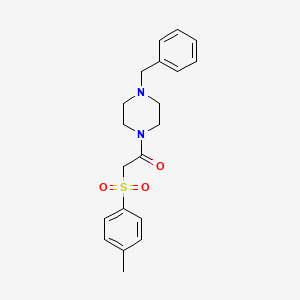 1-(4-BENZYLPIPERAZIN-1-YL)-2-(4-METHYLBENZENESULFONYL)ETHAN-1-ONE