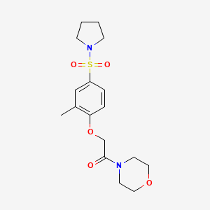 4-{[2-methyl-4-(1-pyrrolidinylsulfonyl)phenoxy]acetyl}morpholine