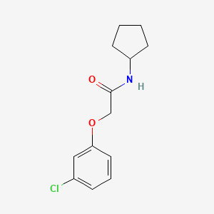 molecular formula C13H16ClNO2 B4813468 2-(3-chlorophenoxy)-N-cyclopentylacetamide 