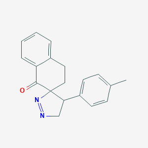 molecular formula C19H18N2O B481355 4'-(4-methylphenyl)-3,4,4',5'-tetrahydrospiro[naphthalene-2,3'-(3'H)-pyrazole]-1(2H)-one CAS No. 723736-10-5