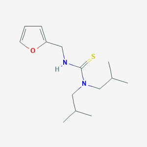 molecular formula C14H24N2OS B4813580 N'-(2-furylmethyl)-N,N-diisobutylthiourea 