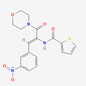 N-[1-(4-morpholinylcarbonyl)-2-(3-nitrophenyl)vinyl]-2-thiophenecarboxamide