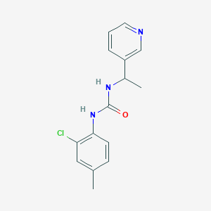 molecular formula C15H16ClN3O B4813675 N-(2-CHLORO-4-METHYLPHENYL)-N'-[1-(3-PYRIDYL)ETHYL]UREA 