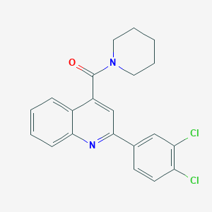 2-(3,4-dichlorophenyl)-4-(1-piperidinylcarbonyl)quinoline